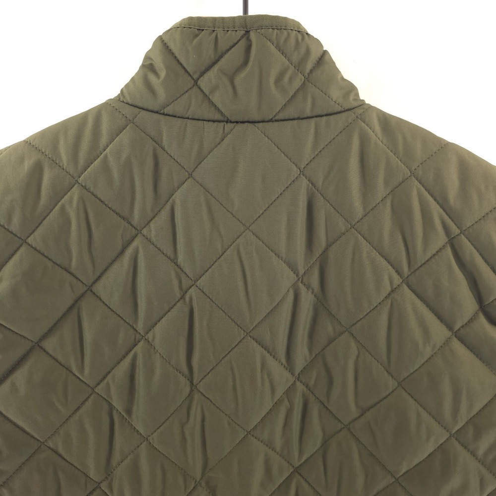Old Navy Womens Puffer Vest XL Olive Green Quilted‎ Full Zip Mock Neck Jacket - Picture 4 of 9